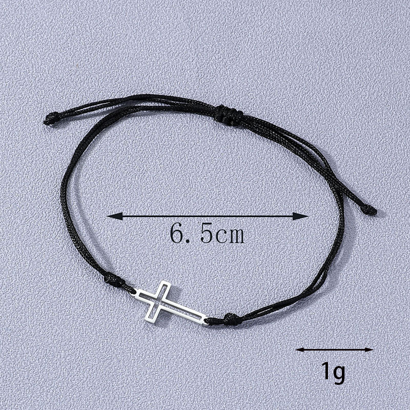 Title 5, Pulsera Cruz Hueca Ajustable Para Hombres Y Muj...