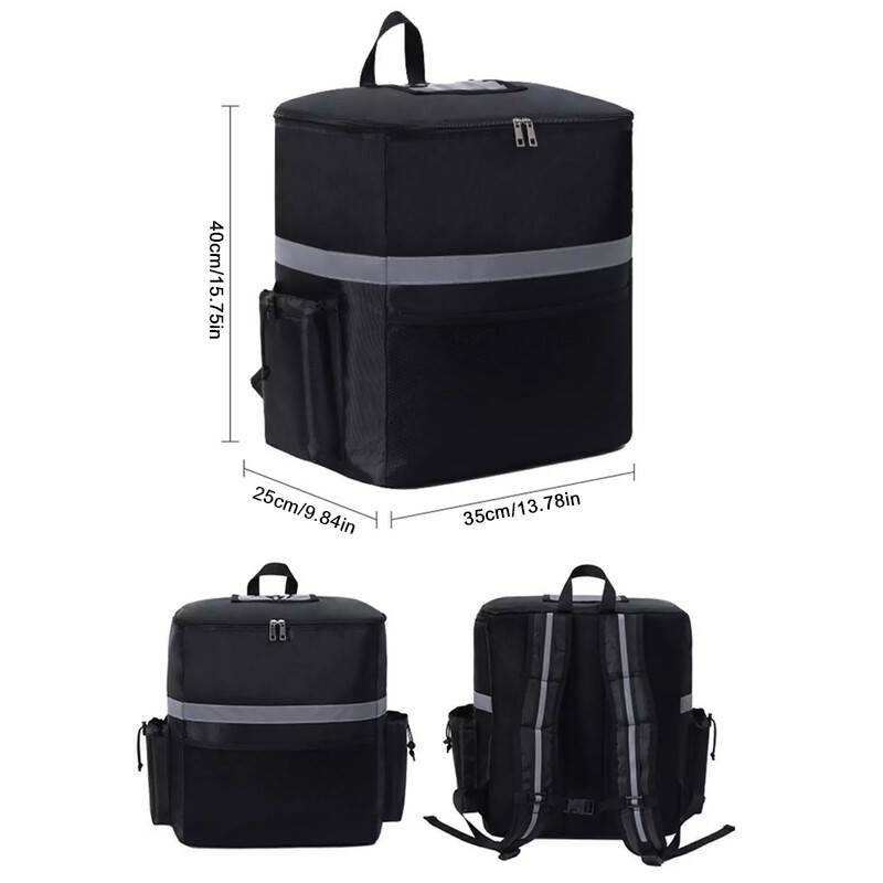 Large Food Delivery Backpack Thermal Food Bags Cool Bags Insulated Food Storage