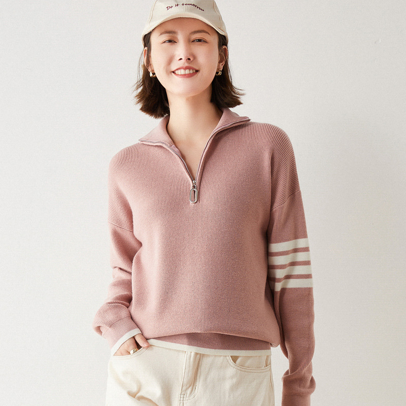 Title 6, Knit Sweater Women Loose Pullover High Collar 7...