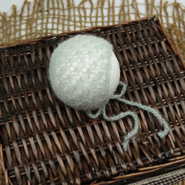 Newborn Photography Mohair Hat Full Moon Smoky Grey - Shop at LoveMi