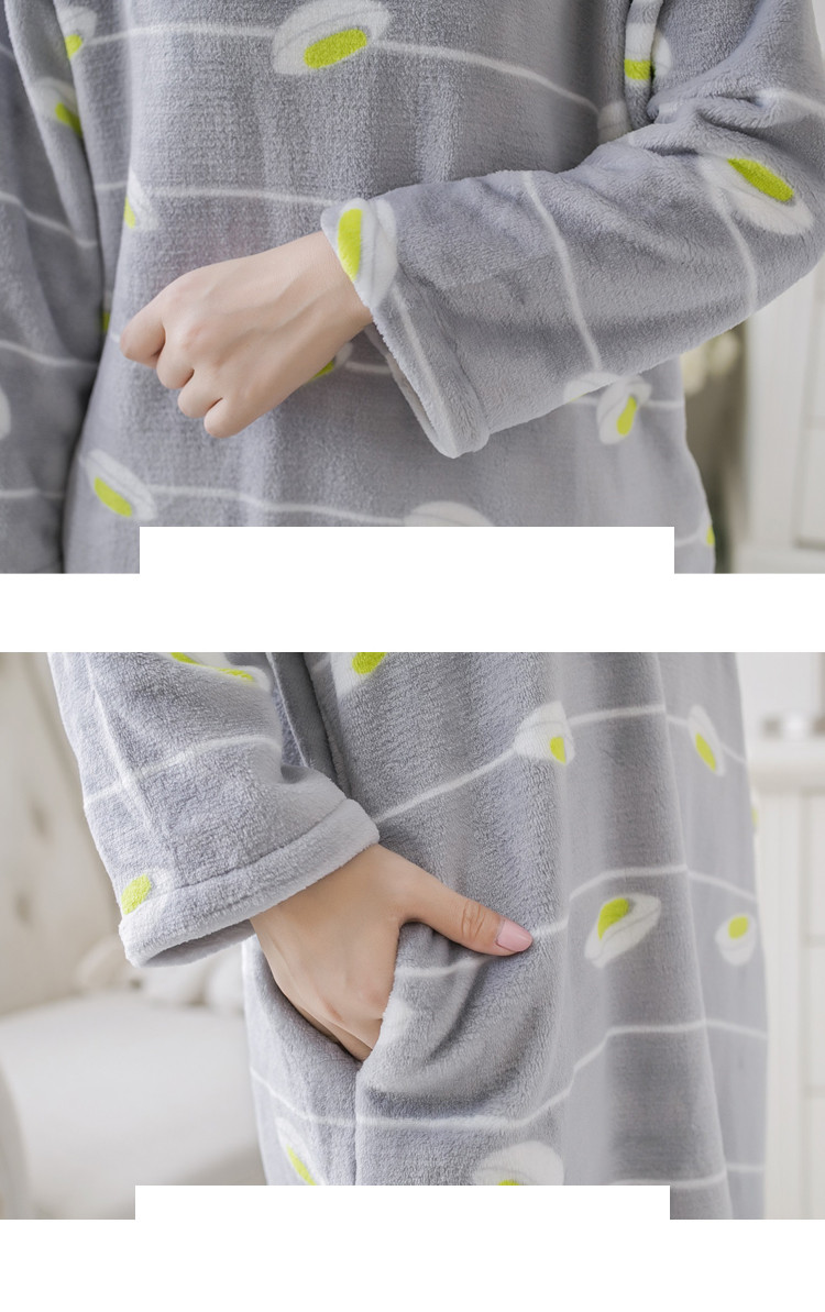 Title 8, Long Sleeves Long Loose Padded Pajamas