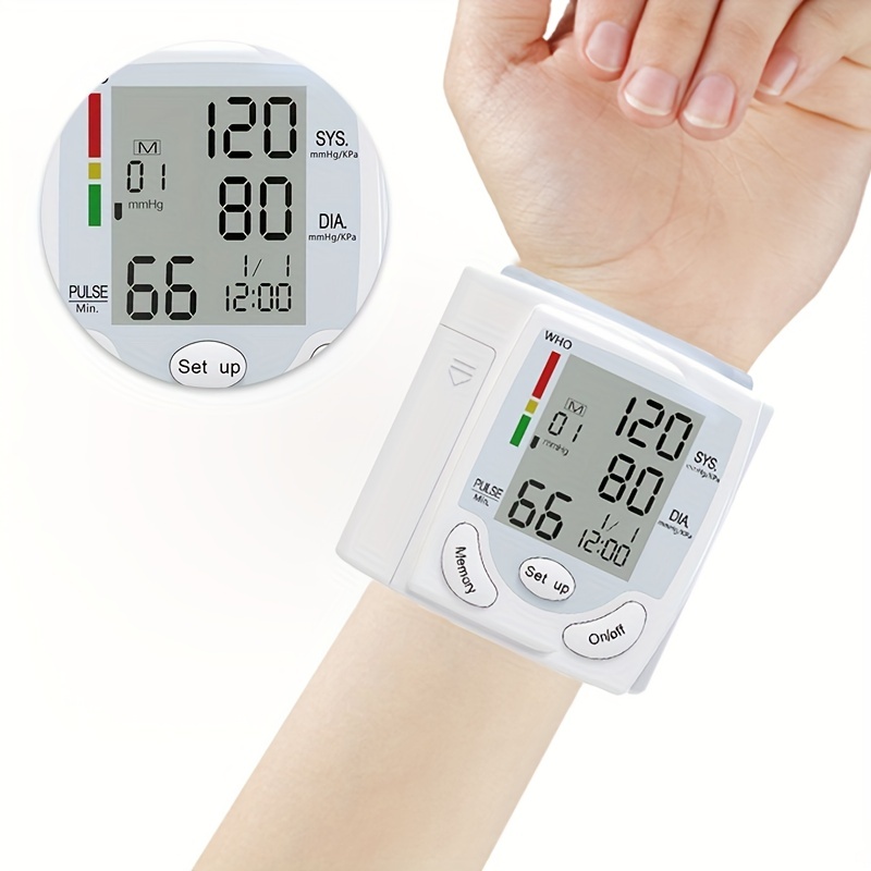 Wrist Electronic Blood Pressure Monitor, BP Sphygmomanometer - Image 1