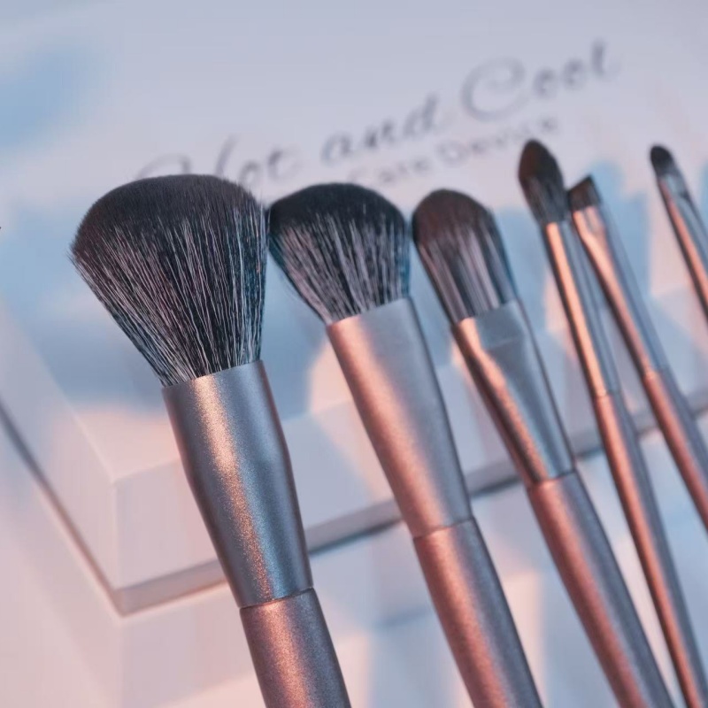 Makeup Brushes Set With Bag 8 Pcs Contour Blush Blending Eyeshadow Concealer Brow Brushes Ideal For Travel And Gifts Travel Friendly Perfect Gift 4