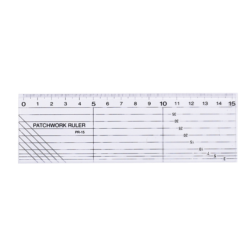 Title 3, 5X30 Transparent Plastic Color Ruler