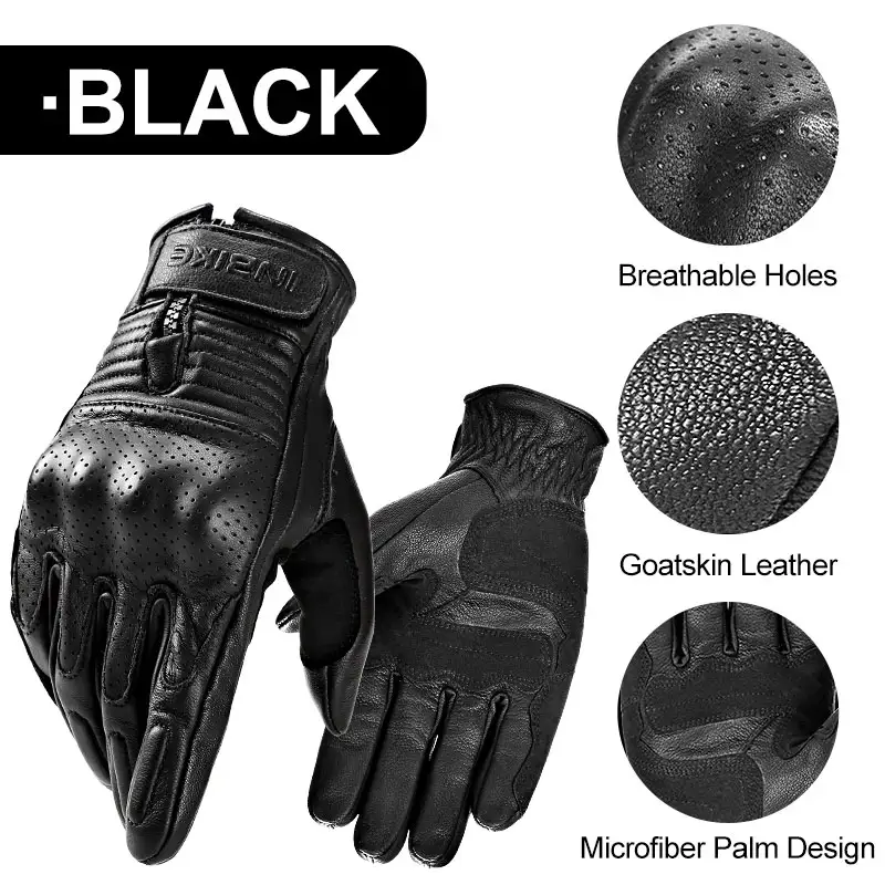 Vintage Hardshell SheepskinShockproof And Breathable Gloves