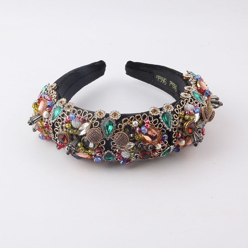 New Fashion Style Baroque Colored Diamond Headband For Women
