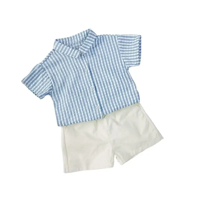 Striped Dress Summer Boys And Girls Baby Shirt Pants Suit