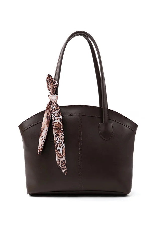 Faux Leather Zippered Shoulder Bag Single Compartment Gift Womens Hand Shoulder & Crossbody Bag Brown