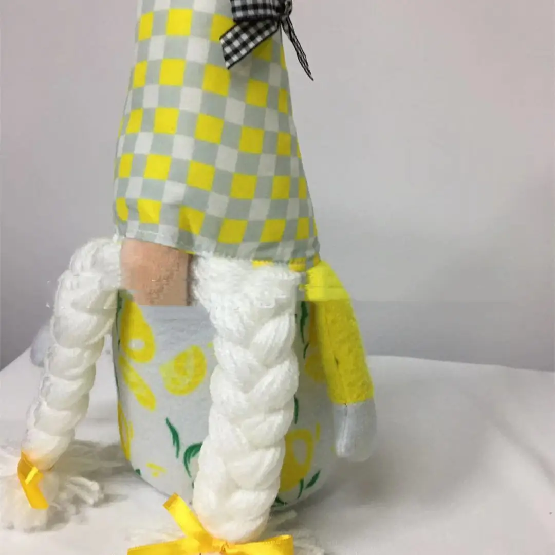 Lemon Faceless Old Man Plush Doll Ornament