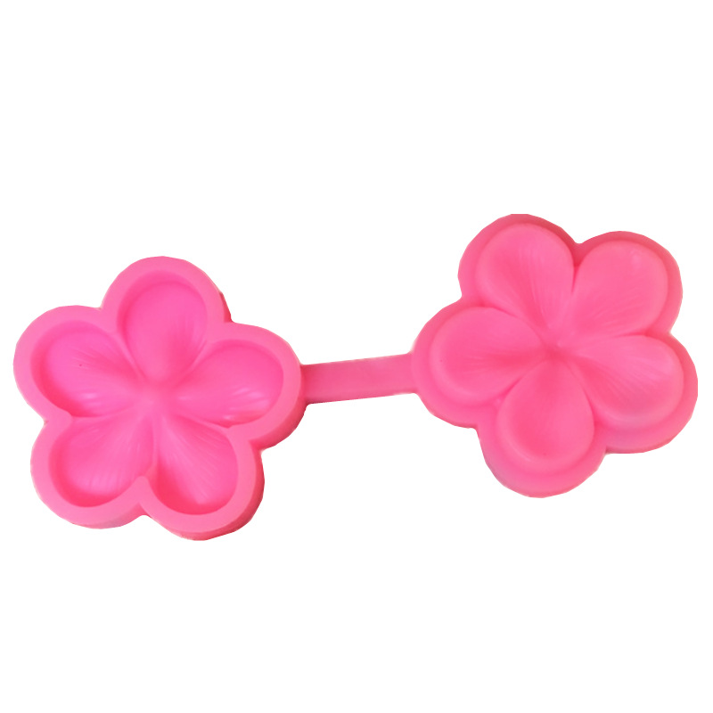 Plum Blossom Silicone Fondant Mould Five Petals Flower Cake Embossing Printing