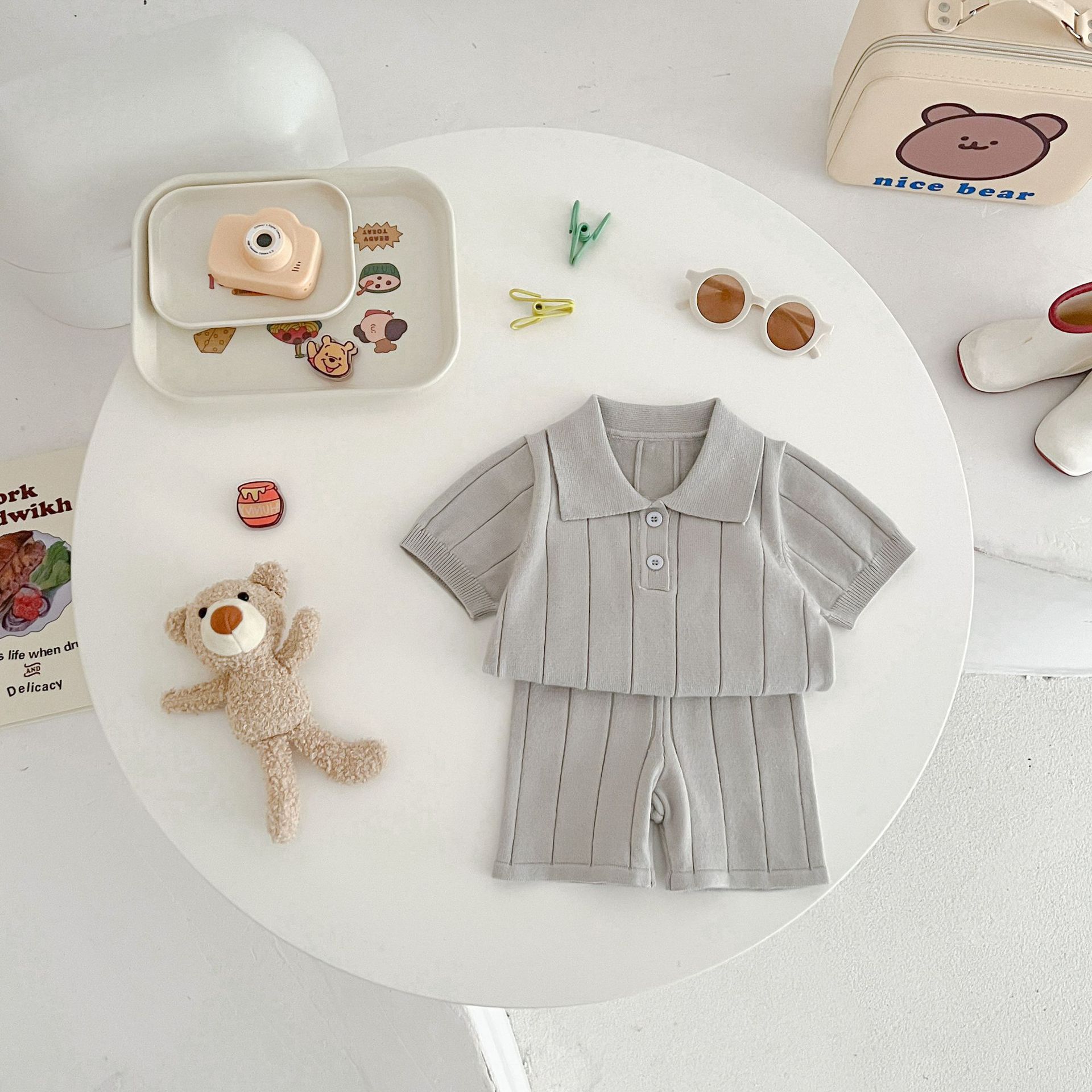 Title 14, Infants Baby Knitwear Lapel Pullover Blouse And...