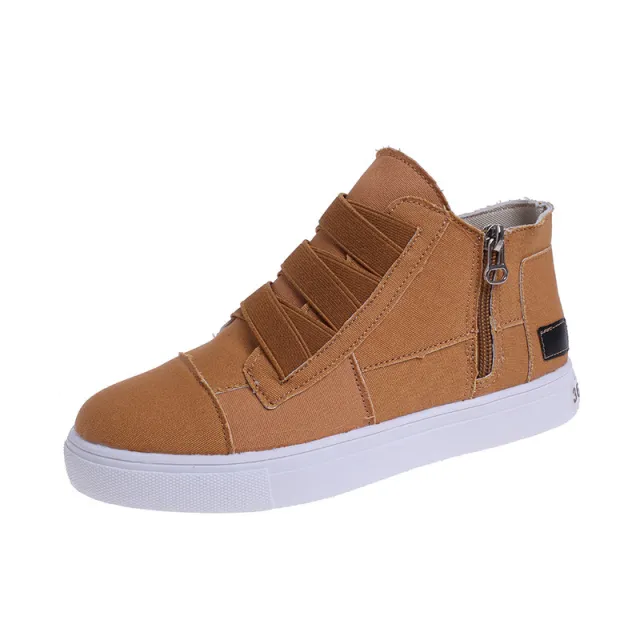 Spring And Autumn New Flat Elastic Women's Single Shoes Khaki - Shop at LoveMi