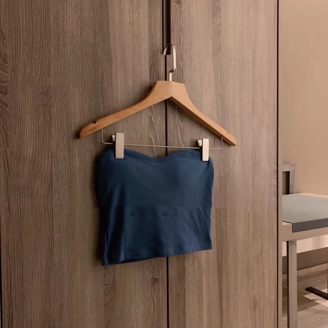 Women's With Breast Pad Bottoming Wrap Bra Tube Top Underwear