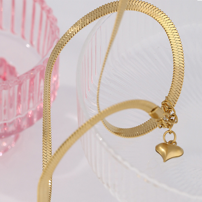 Stainless Steel Geometric Snake Chain Necklace