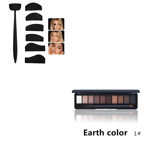 Silicone Eyeliner Eye Shadow Styling 12 Makeup Brushes Set Black - Shop at LoveMi
