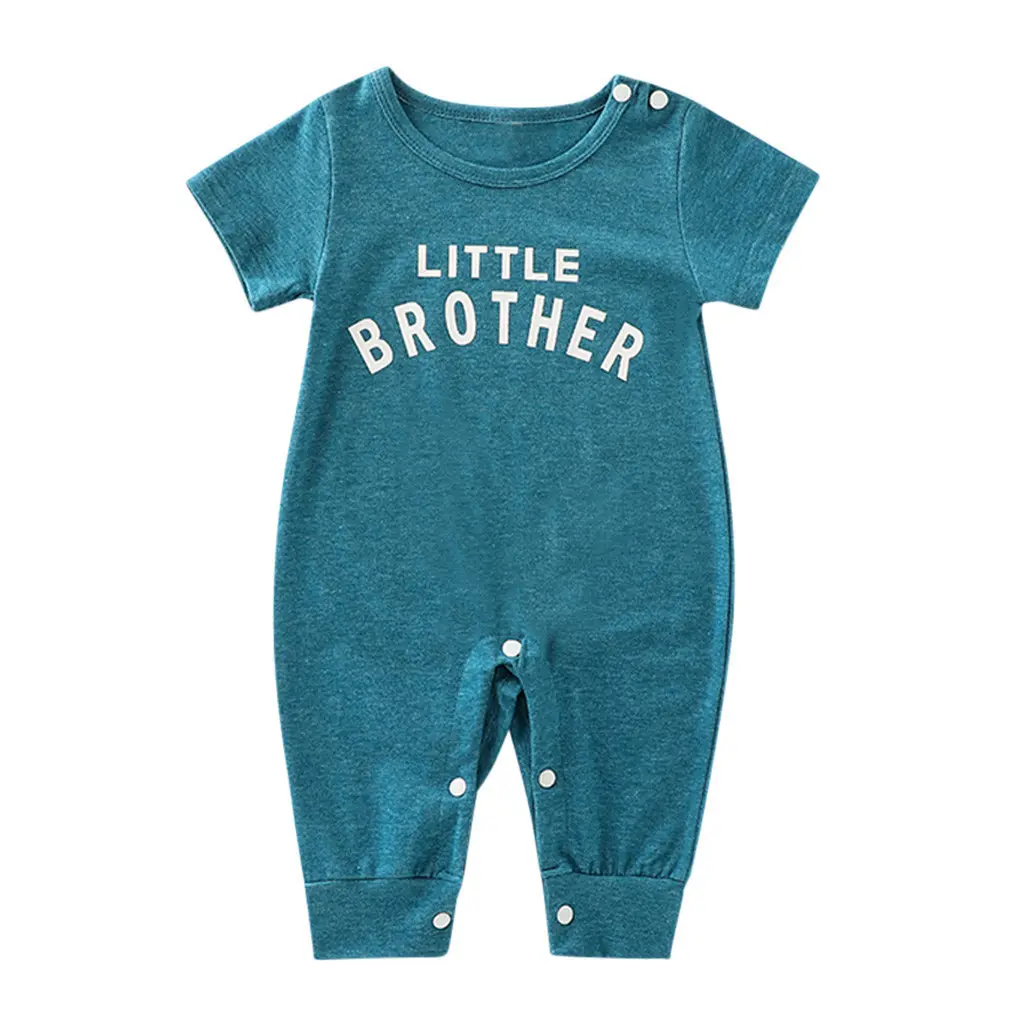 Male Alphabet Long Sleeved Romper Newborn Baby