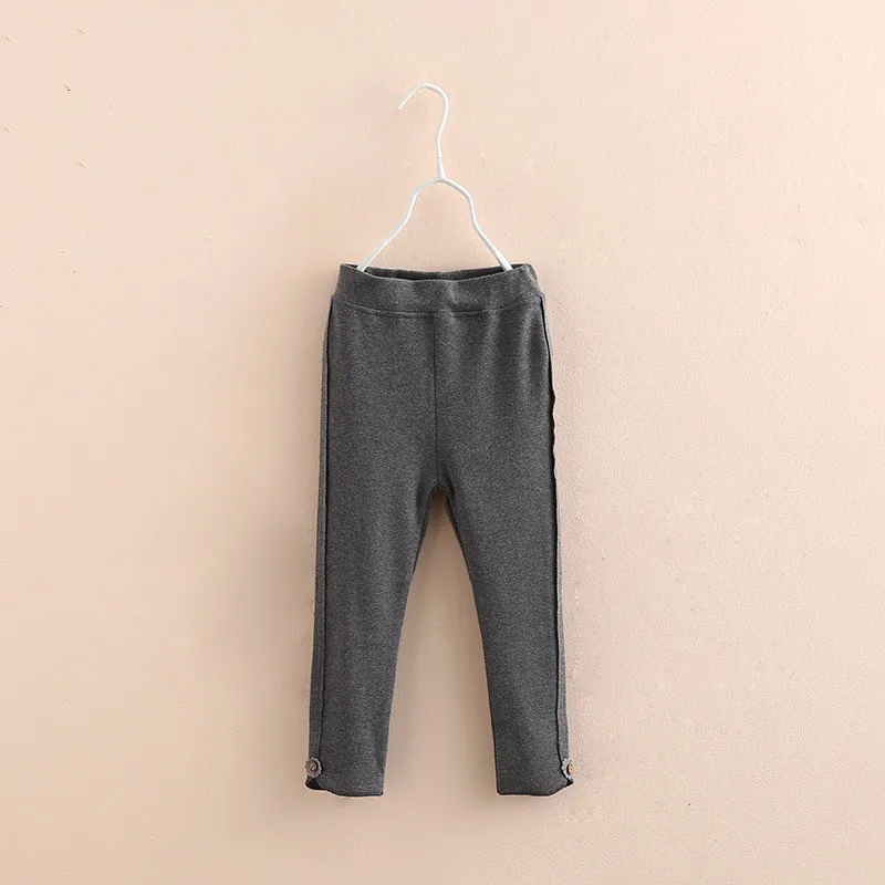 Girls' Leggings Autumn Wear New Children's Wear - Dark Grey