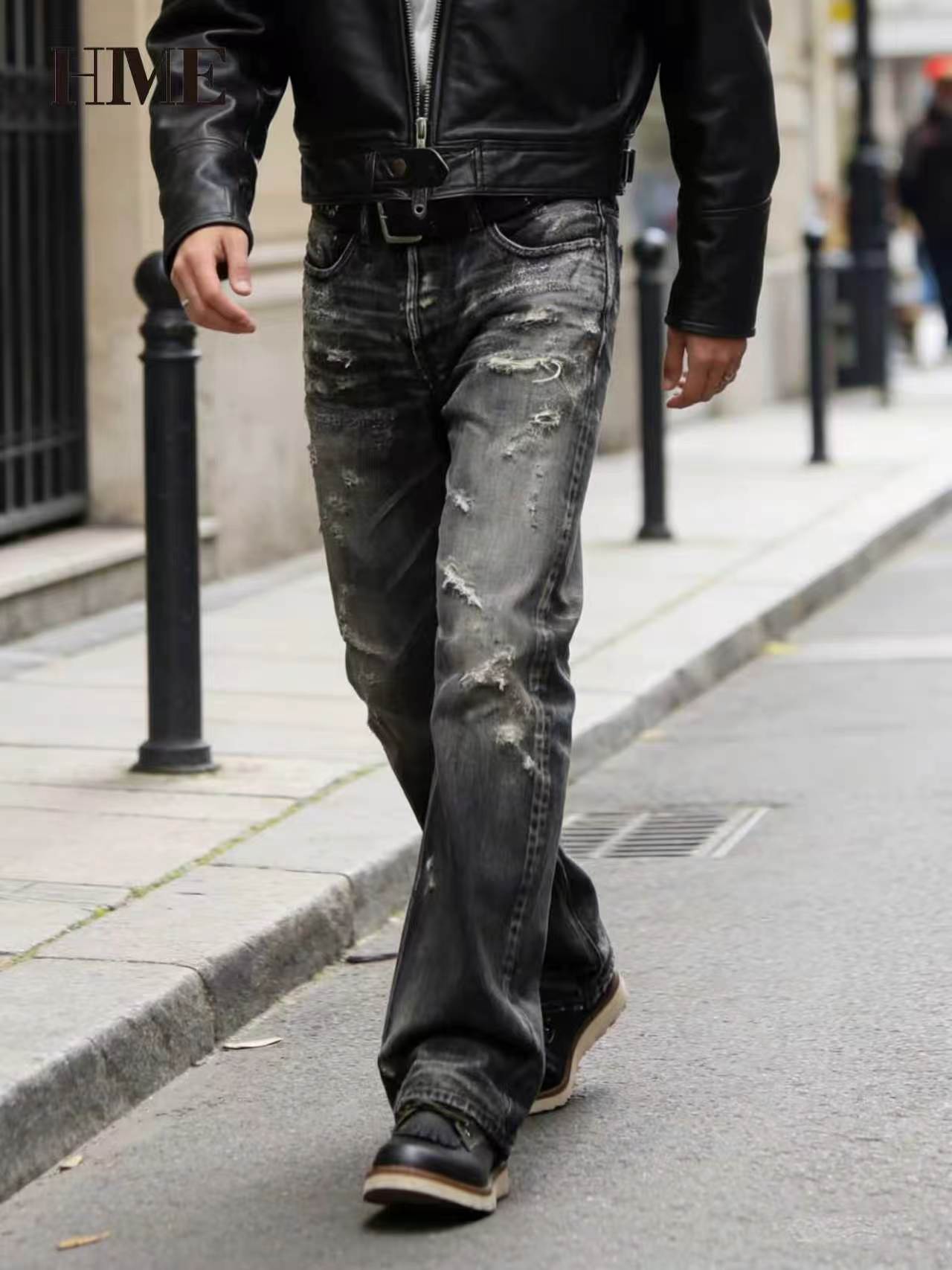 Shanxi Stretchy Slim Straight Pants