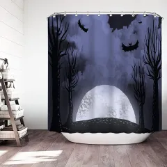 Digital Printing Sanitary Partition Decorative For Bathroom Shower Curtain - 11 Style - View 1