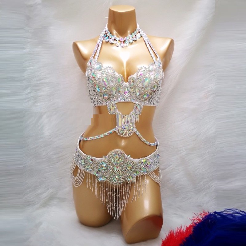 Title 5, New Belly Dance Performance Handmade Sequins Or...