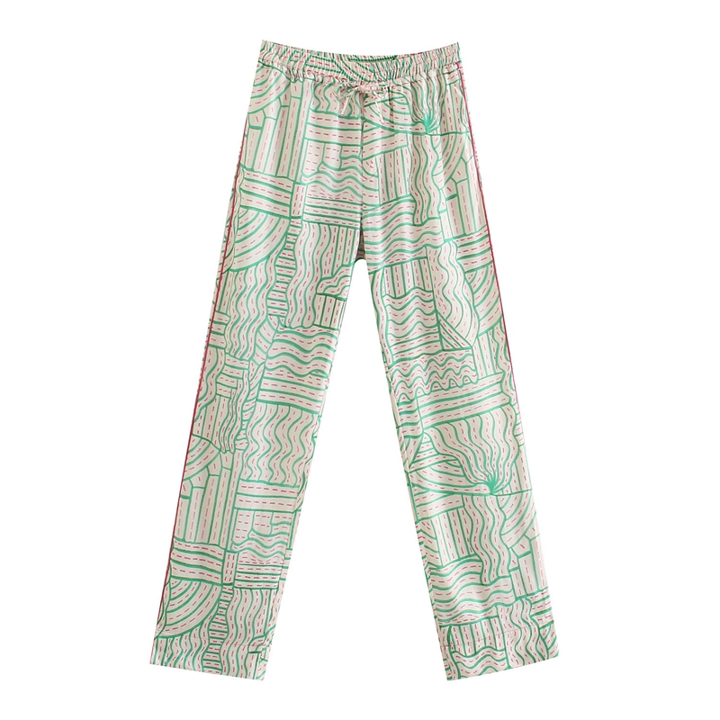 Title 6, Dames zomer pyjama met flared broek, ideaal voo...