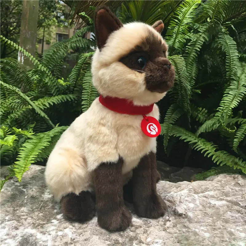 New Siamese Cat Doll Plush Toy Simulation
