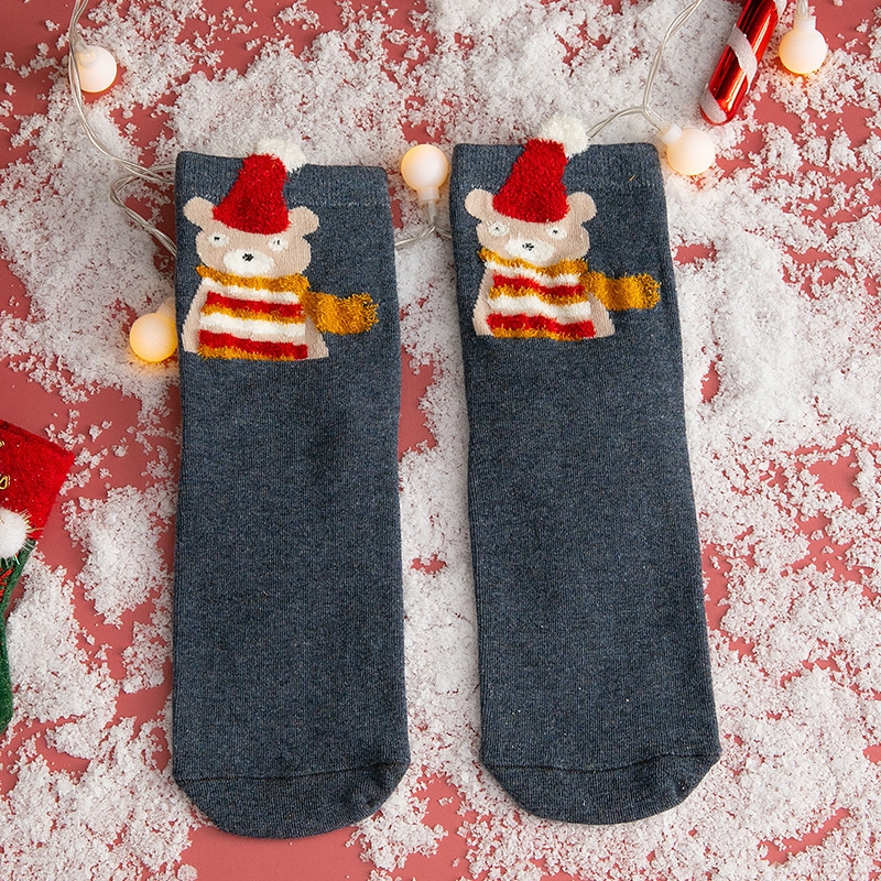 Title 5, Autumn and winter cartoon christmas socks