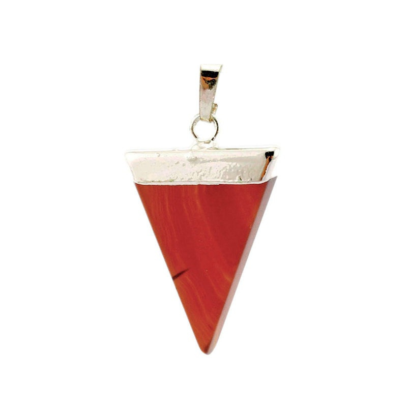 Simple Creative Triangle Crystal Pendant Onyx Silver - Shop at LoveMi