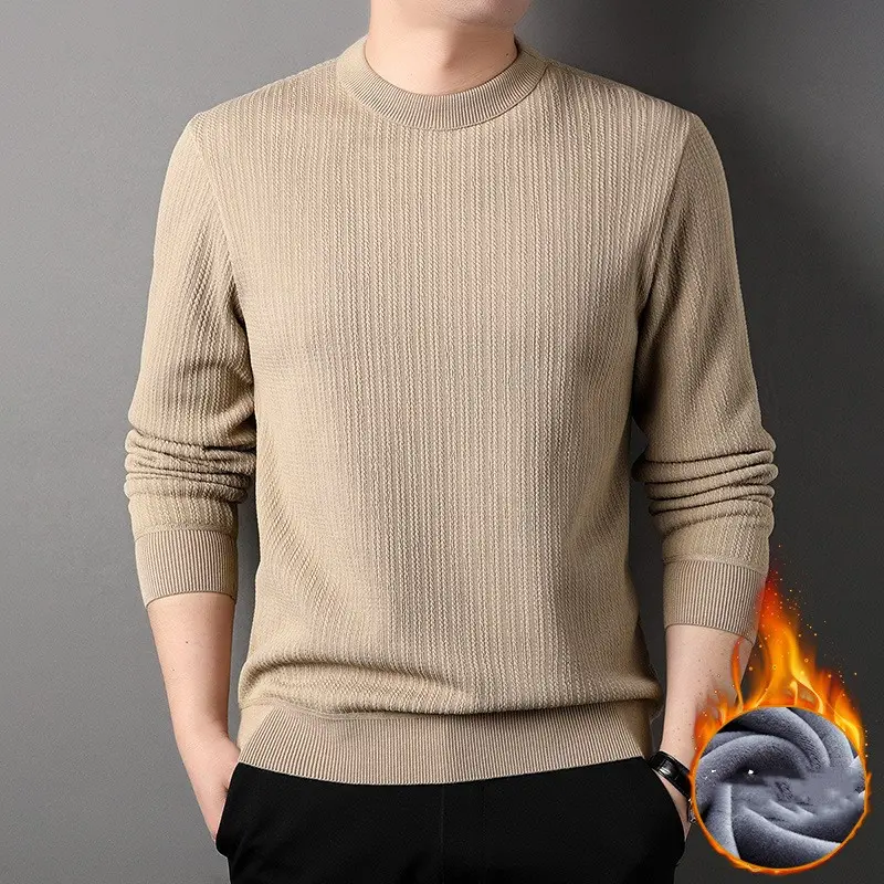 Winter Plush Pullover Sweater for Men