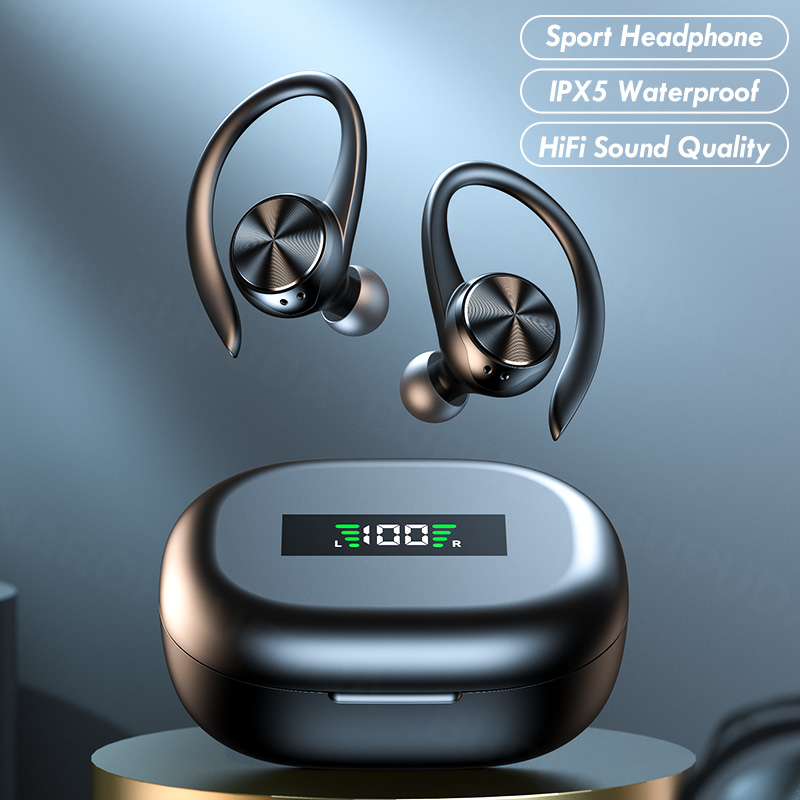Wireless Bluetooth Headset Binaural Heavy Bass Hanging Ear Type - Image 2
