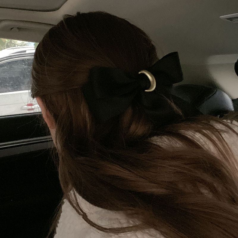 Moon Bow Hair Tie Velvet Fabric Headdress