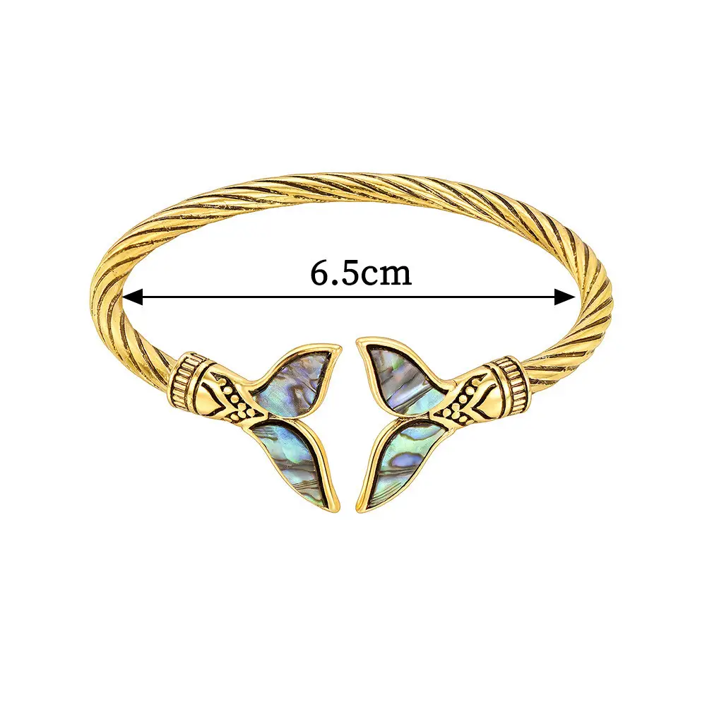 Adjustable Mermaid Tail Alloy Bracelet European And American Fashion Trend New
