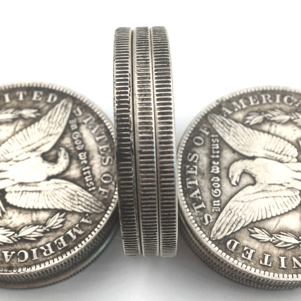 Embossed 1921pirate Treasure Hunt Creative American Skull Silver Dollar - Image 3
