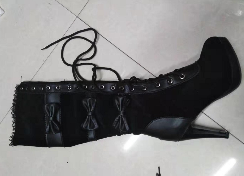 European And American Cosplay Women's Bow Tie High-heeled Boots