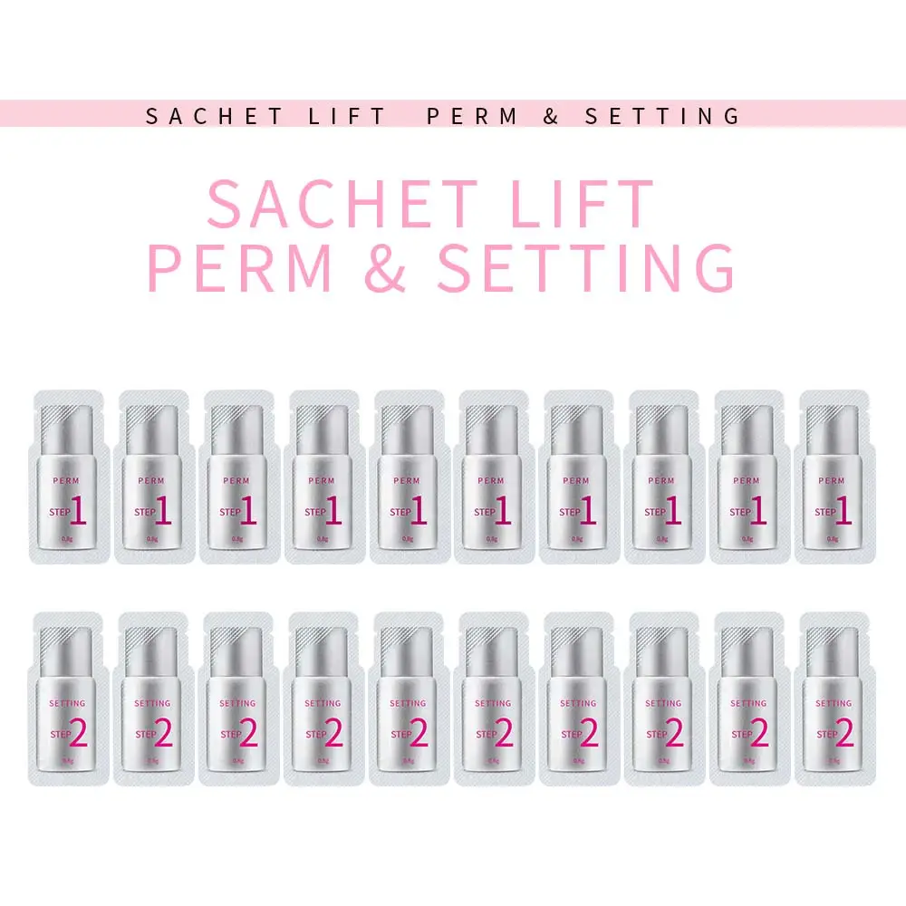 ICONSIGN 10 Pairs Pouch Eyelash Perm Lotion Lashes Lift Quick Perming 5 to 8