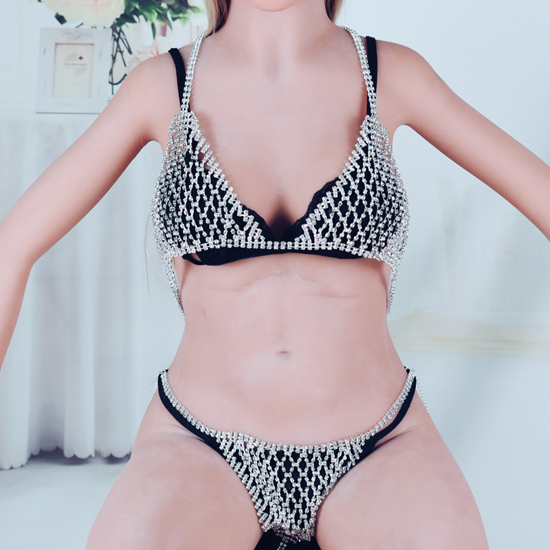 Rhinestone Claw Chain Shaped Body Chain Set