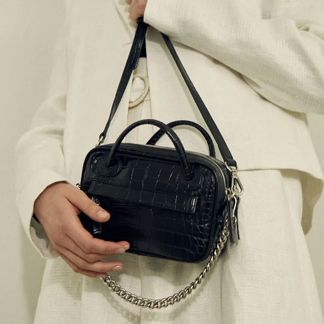 European And American Niche Design Retro Chain Handbag Black - Shop at LoveMi