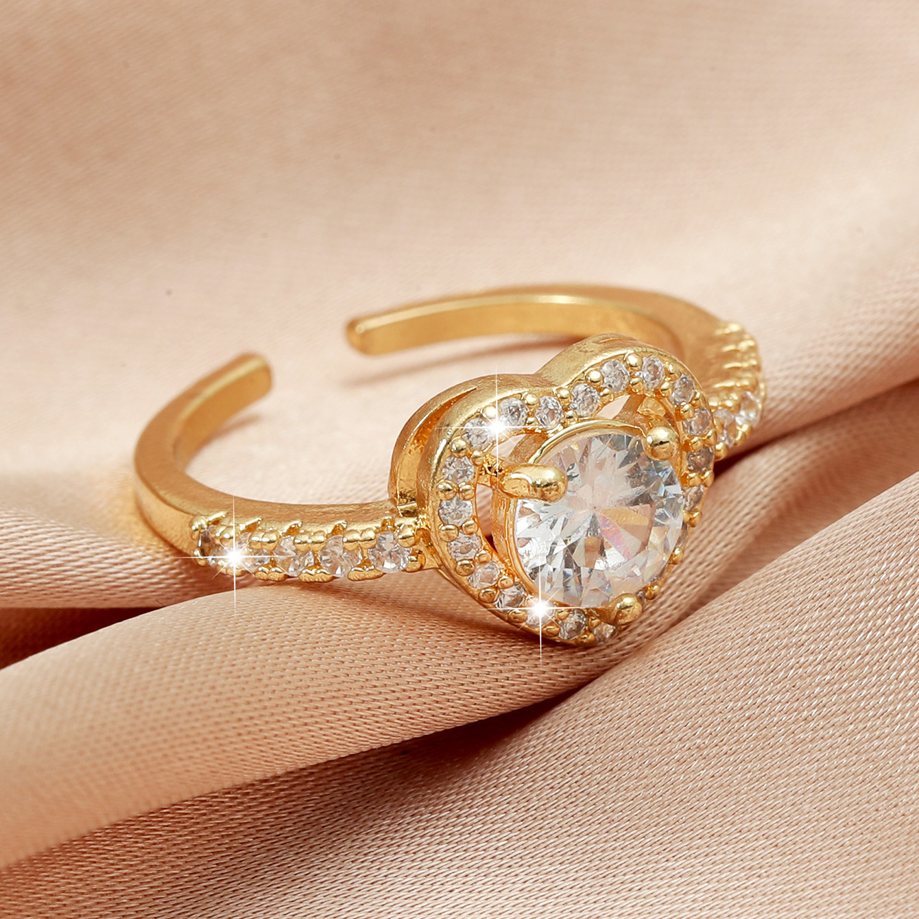 European And American Cross-border Jewelry, Copper Inlaid With Diamonds