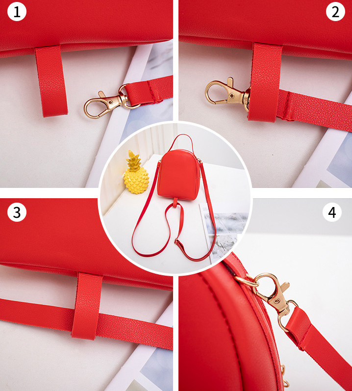 Fashion Messenger Silk Scarf Double Shoulder Female Backpack