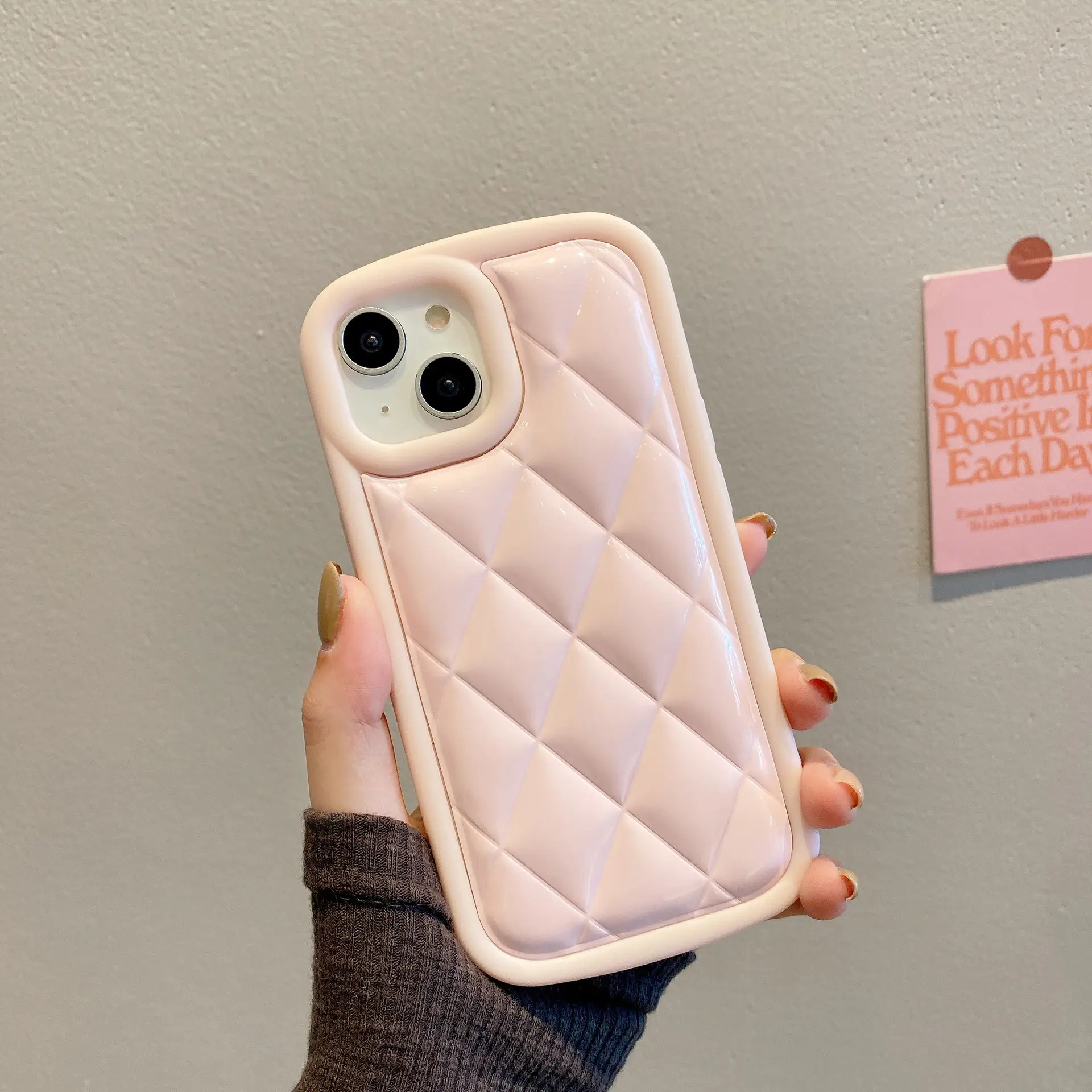 Bubble Shell Mobile Phone Shell Rhombic Pattern