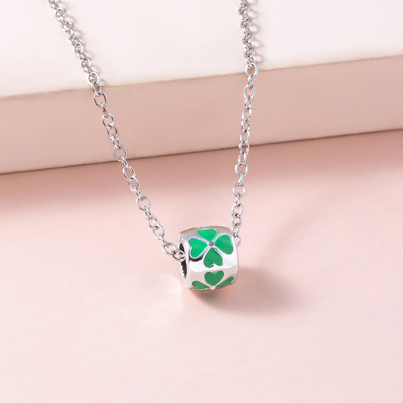 Lucky Four-leaf Clover Beads Clavicle Chain Necklaces For Women