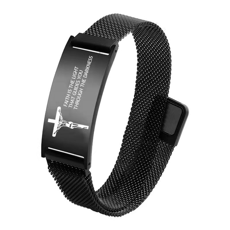 Title 2, Mesh Bracelet Magnet Titanium Steel