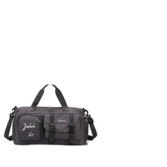 Wet And Dry Separation Yoga Large Capacity Tote Bag - Grey - View 1