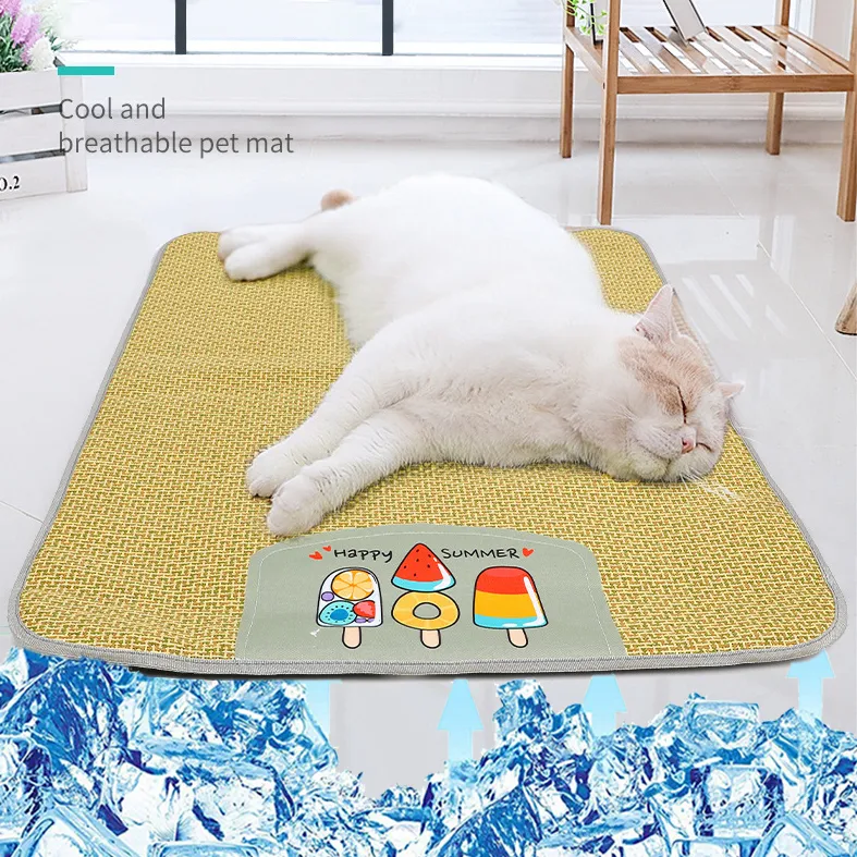 Pet Mat Ice Cool Grass Mat Dog's Nest Tengzhu