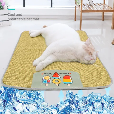 Pet Mat Ice Cool Grass Mat Dog's Nest Tengzhu