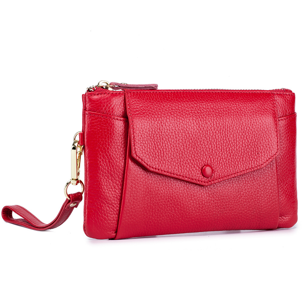 Title 5, Clutch longa ultrafina para mulheres, simples e...