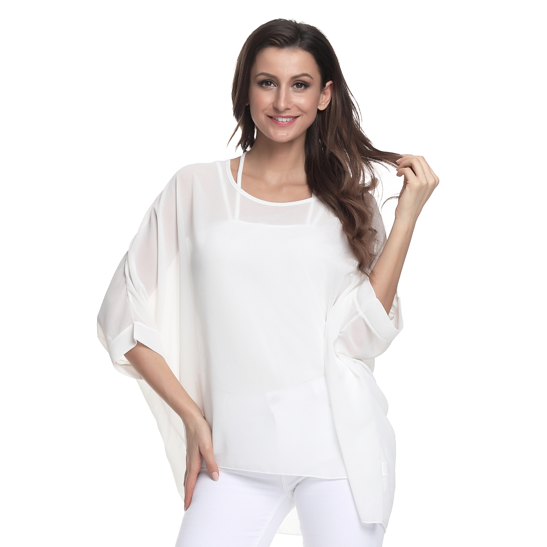 Women's Bohemian Chiffon Shirt Seaside