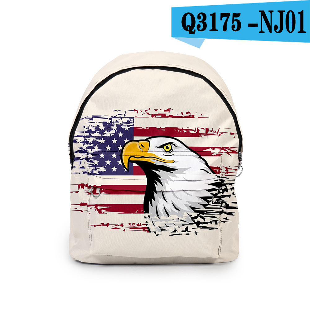 3D Digital Printing Casual Oxford Cloth Backpack