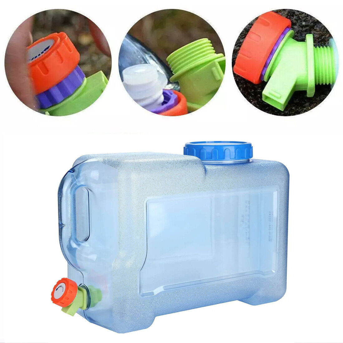 NEW 12L Camping Hiking Tank Container Storage Drinking Water Bottle Bucket With... 8