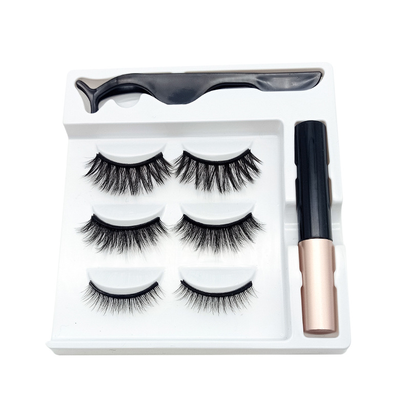 5 Magnetic Mixed False Eyelashes Magnetic Liquid Eyeliner Natural Eyelash Set